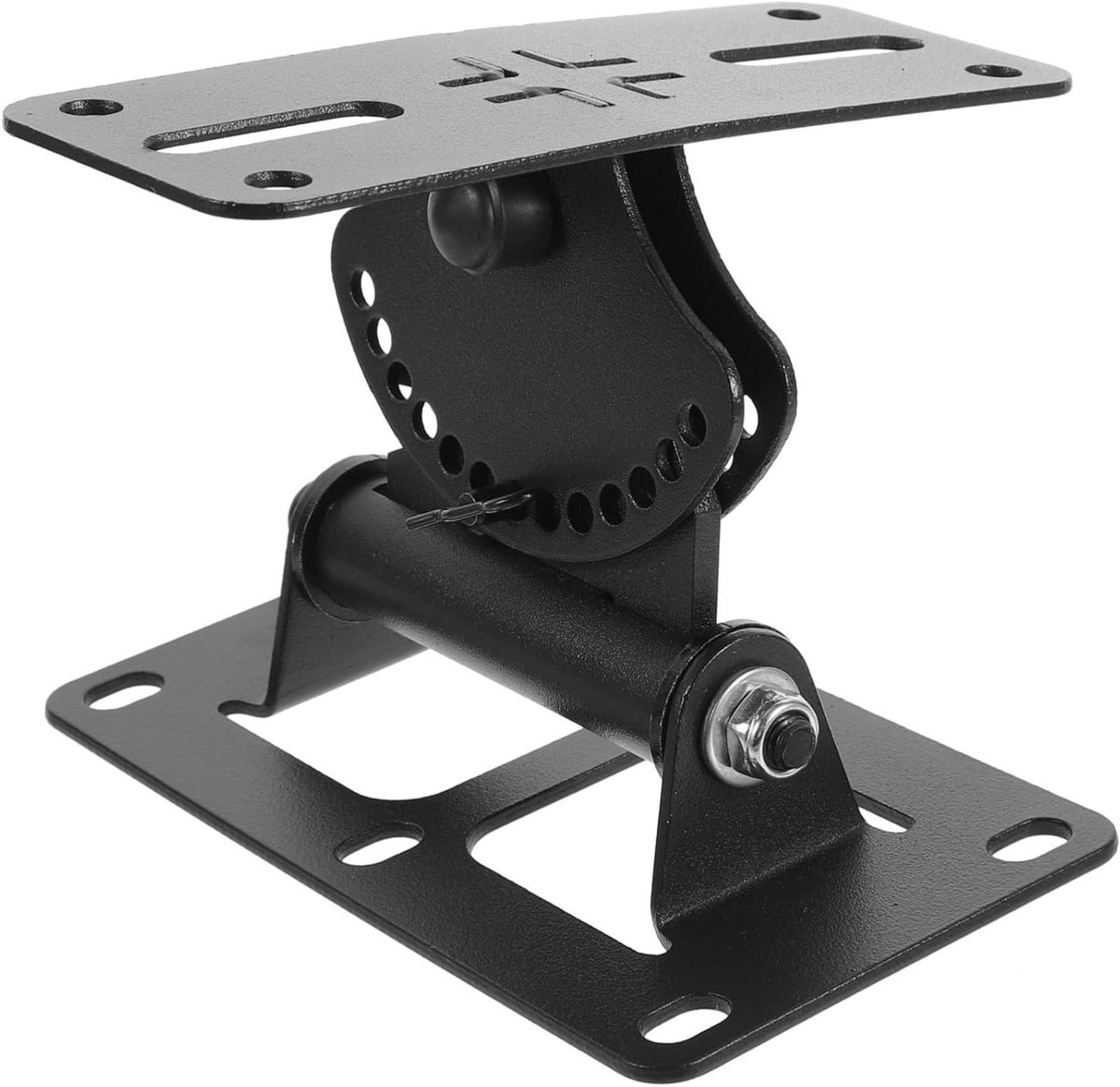 Verstelbare Speaker Wandsteun - Luidspreker Beugel - Muurmontage Geluid - Stevig Zinklegering - 16 x 9 x 6.5 cm - Zwart