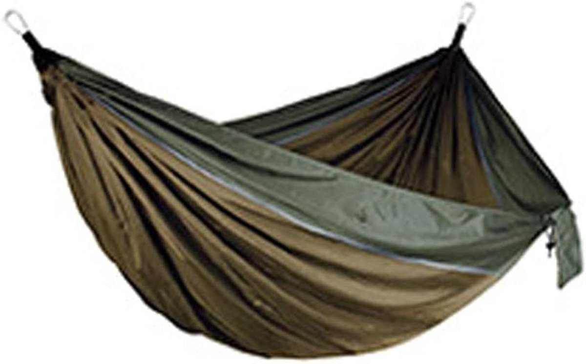 Outdoor Hangmat - Reishangmat Draagbaar - Kamperen Wandelen - Boomvriendelijke Riemen - 270x140 cm - Tweekleurig Stiksel