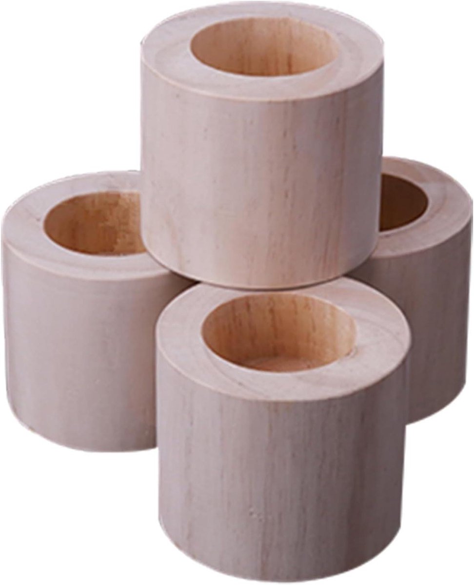 Meubelverhogers - Bedverhogers - Meubels Verhogen - Massief Houten Constructie - 5cm - Houtkleur