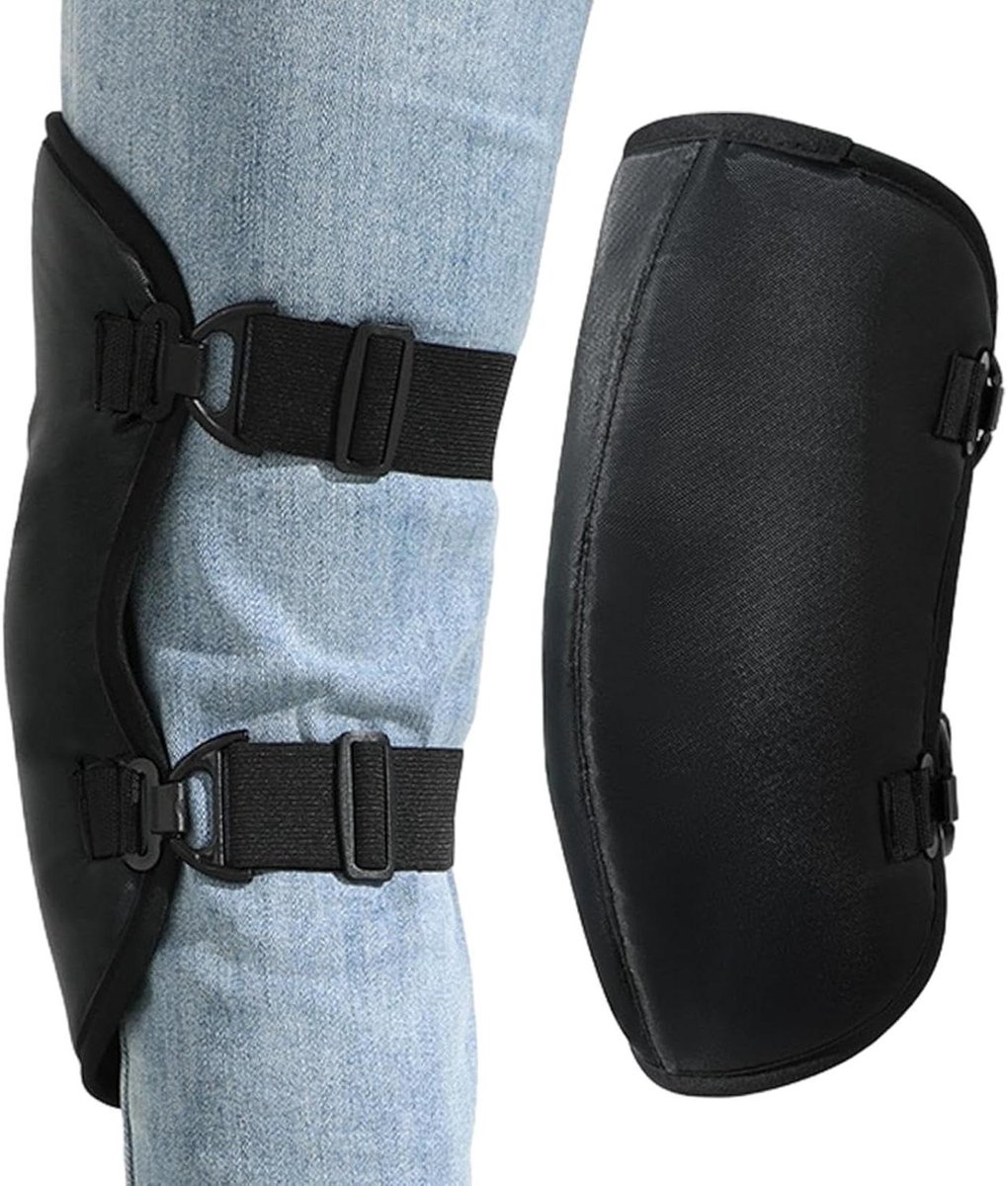 Motor Kniebeschermers - Kniebandage Warmers - Buiten Activiteiten - Water- en Winddicht - 36.5 x 32 cm - Zwart