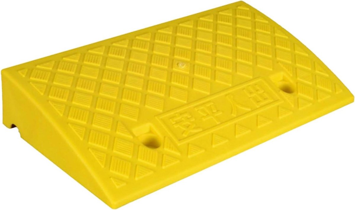 Oprijplaat - Instapmat helling - Veilig oprijden - Antislip ontwerp - 50x25x10 cm - Zwart