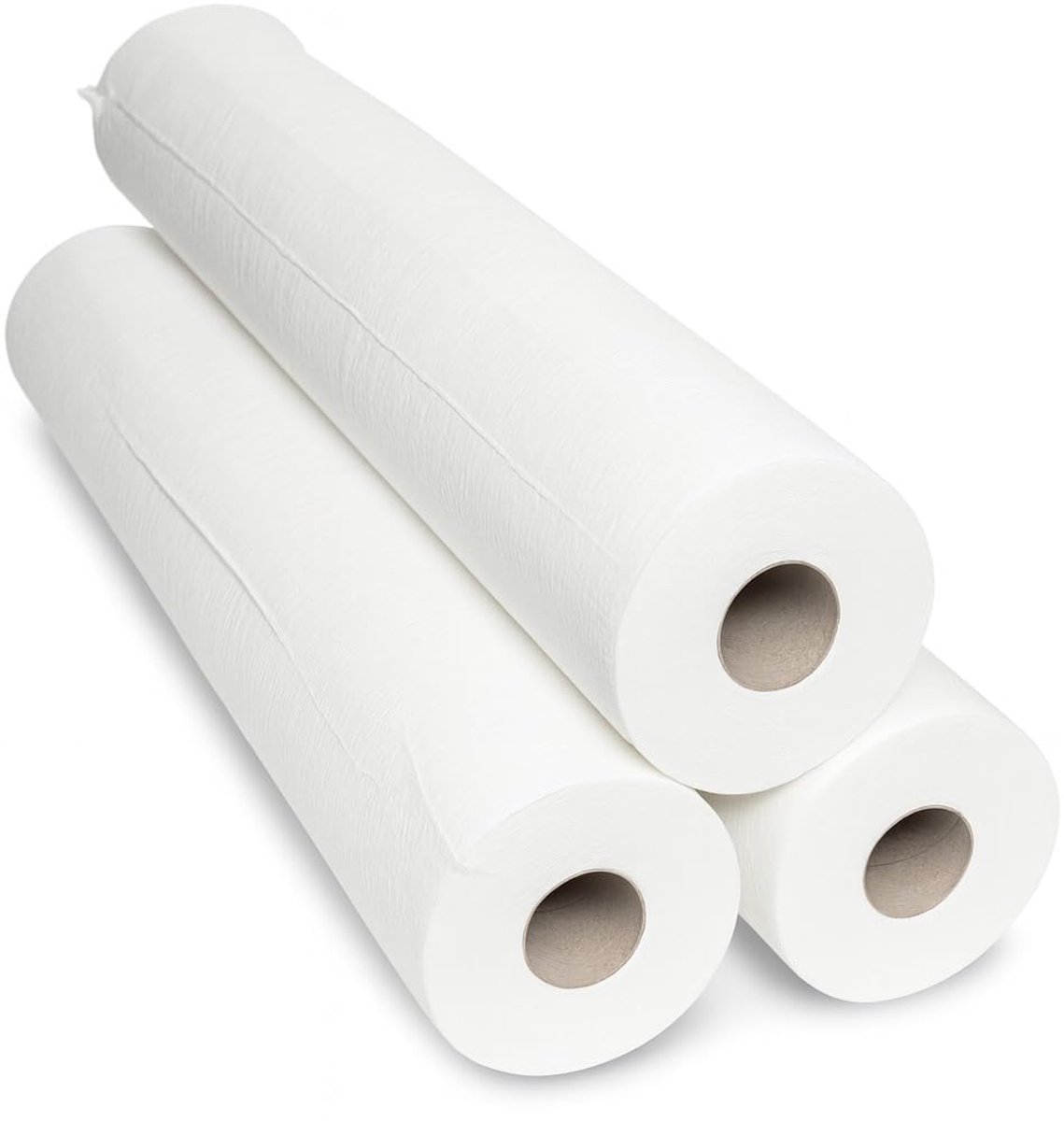 Commerline Onderzoeksbankrollen – 6 Rollen – 60 cm x 50 m – 2-laags – Wegwerp Onderzoeksbankpapier – Hygiënische Bankafdekking – Geschikt voor Praktijk, Massage, Schoonheidssalon & Spa