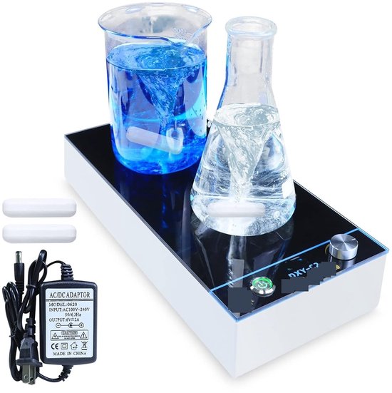 Magneetroerder Digitaal - Laboratorium roerder - Vloeistoffen mengen - Krachtige motor - 2000 ml - Zwart — afbeelding 3