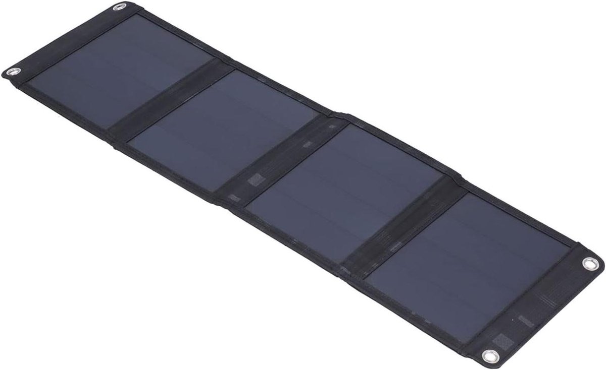 Zonne Charger - Draagbare Oplader - Kamperen Buiten - Opvouwbaar Waterdicht - 15W - Zwart