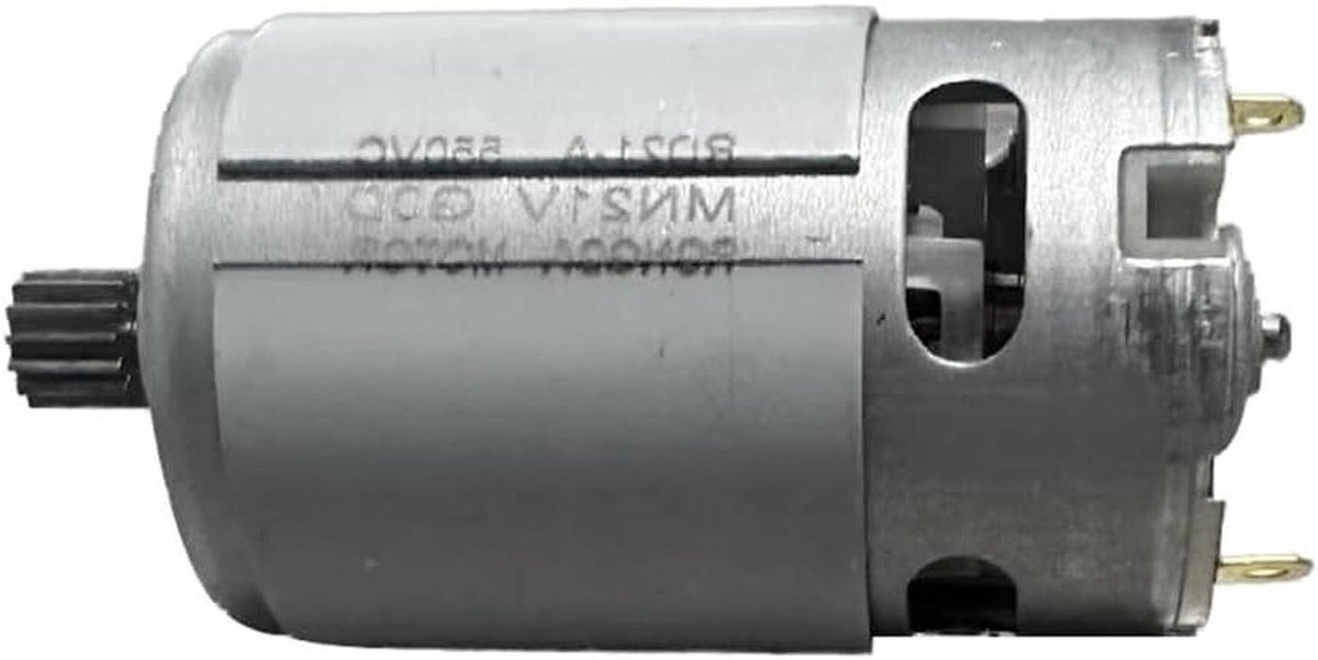 DC Motor - Minimotor Vervanging - Elektrisch Gereedschap - 14 Tanden - 21V - Zilver