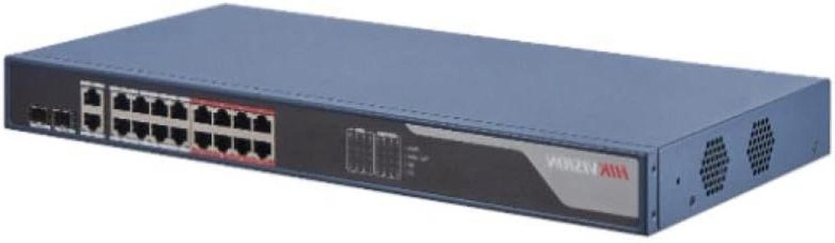Netwerk Switch - Managed Switch - Netwerk Uitbreiding - 16 PoE Poorten - 44 cm Breed - Zwart
