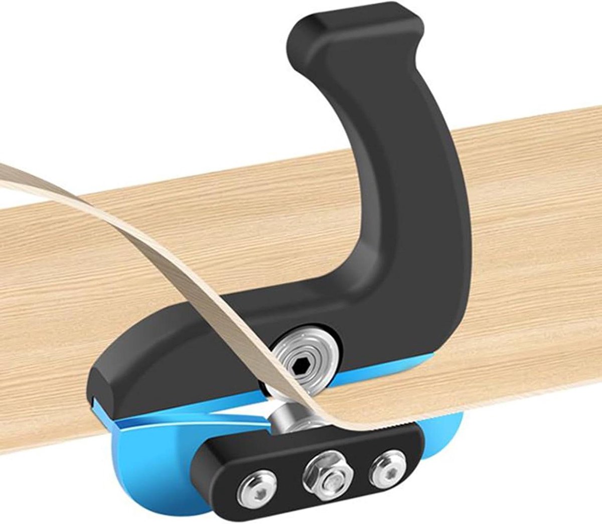 Fineer Rand Trimmer - Afwerkingsschaaf - Meubelafwerking - Polsontlastend ontwerp - 2-26 mm dikte - Grijs