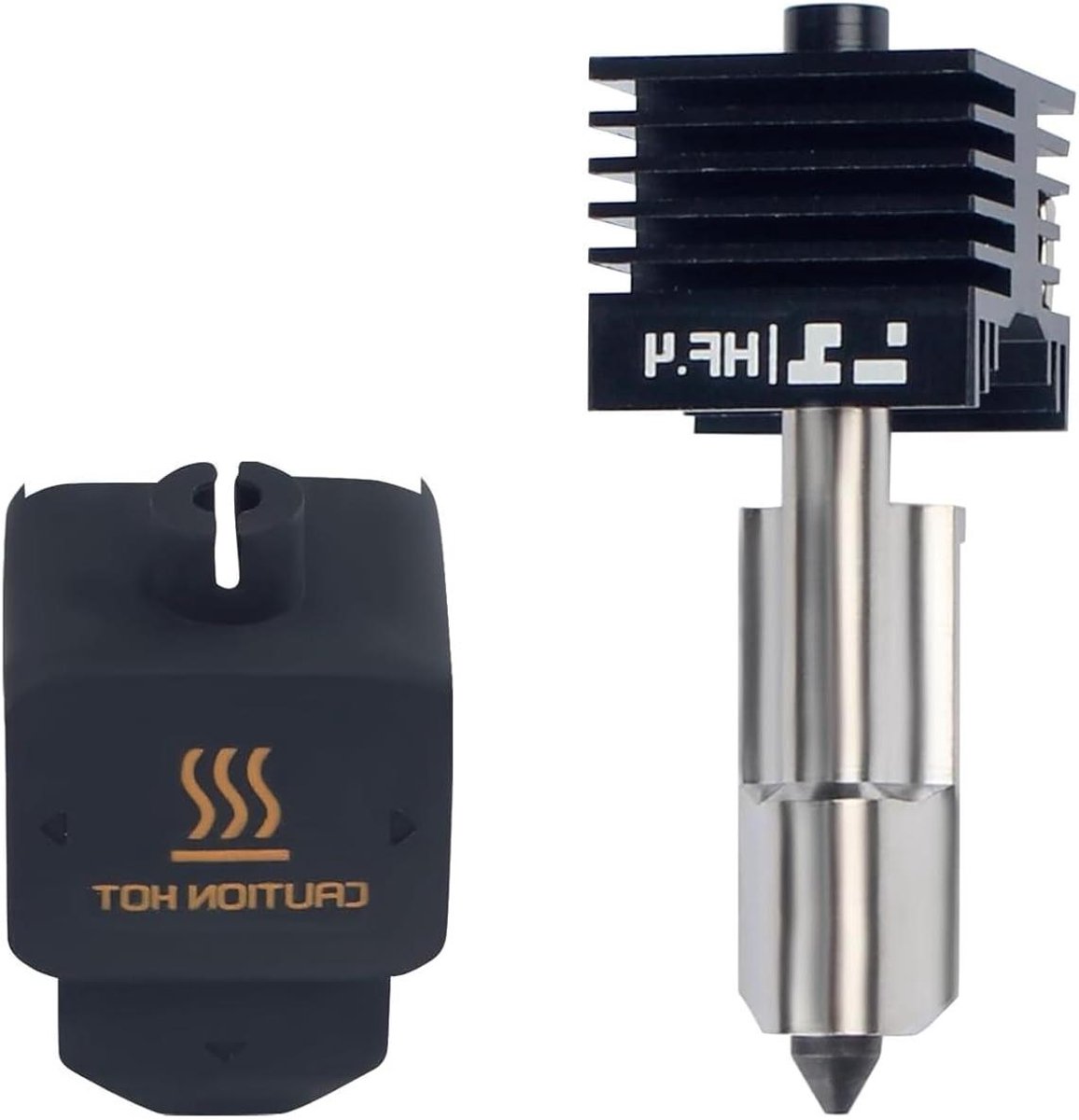 Printer Onderdelen - Hotend Kit - Sneller Printen - Gehard Stalen Nozzle - 0.4 mm - Zilver