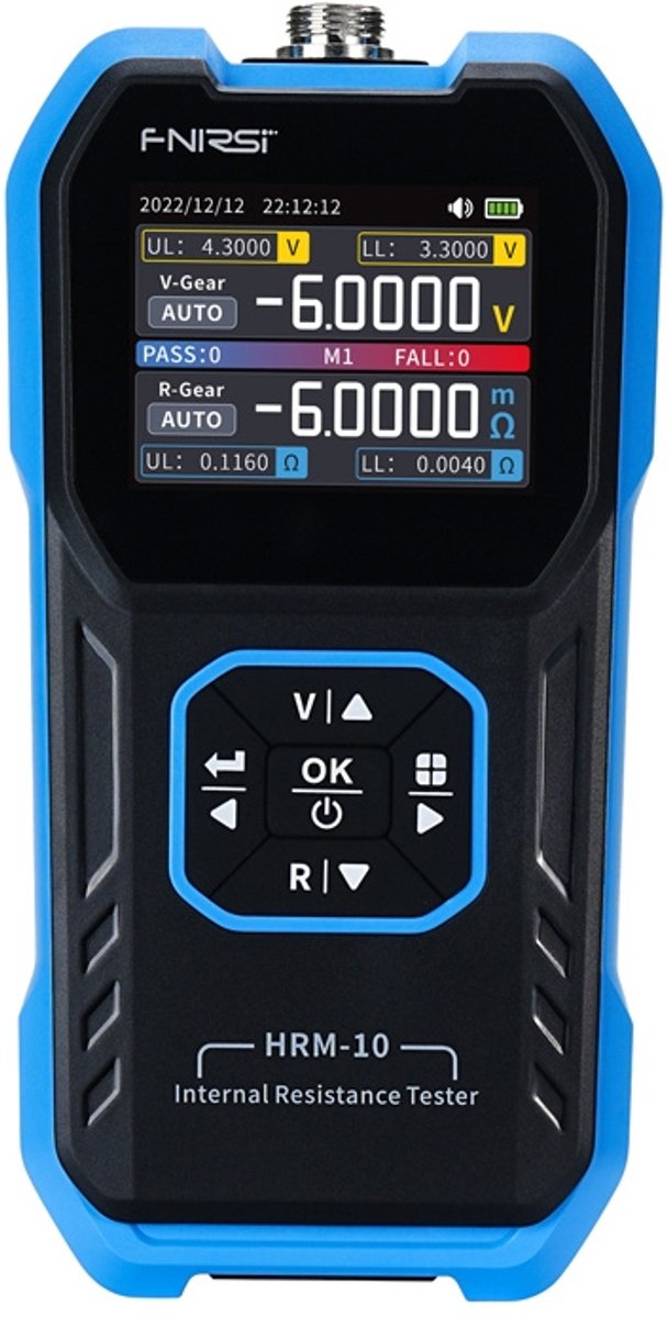 Fnirsi Hrm-10 Batterijweerstandmeter Voor Het Testen Van Lithium-Ionbatterijen