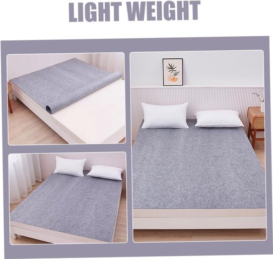 Kampeer Mat - Slaapmat Vilt - Comfortabel Slapen - Compact Opvouwbaar - 200x100cm - Grijs — afbeelding 4