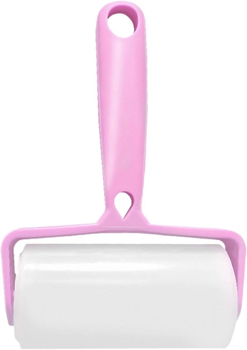 Kledingpluisreiniger - Haarverwijderaar Roller - Kleding Schoonmaken - Wasbaar Herbruikbaar - 10x5 cm - Roze
