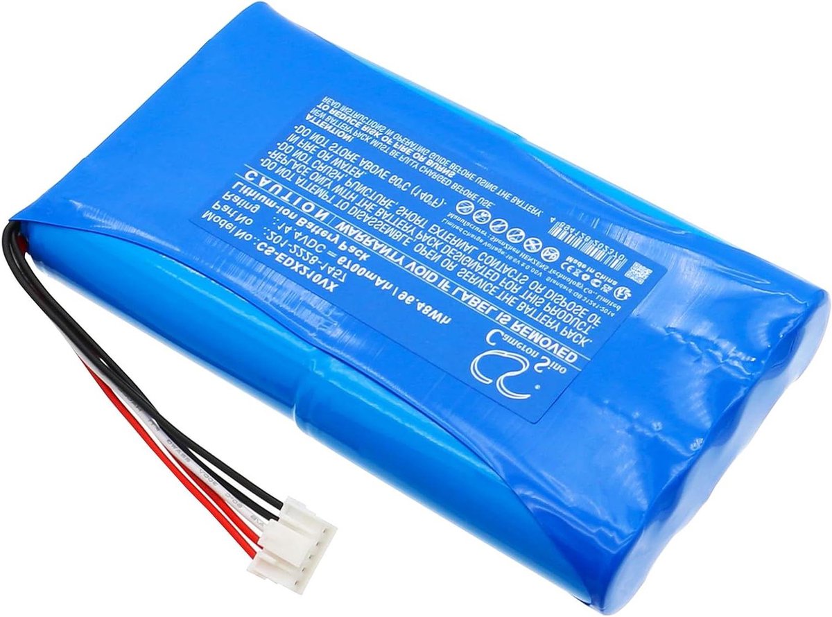 TECHTEK Batterij 6700mAh compatibel met [Ecovacs] til Deebot X2 OMNI, til Deebot X5 Pro OMNI, til DX2OMNI, til DX5OMNI, til DX5PROOMNI, til X2 COMBO, til til X5 til PRO til Pro Plus, til Ultra vervan