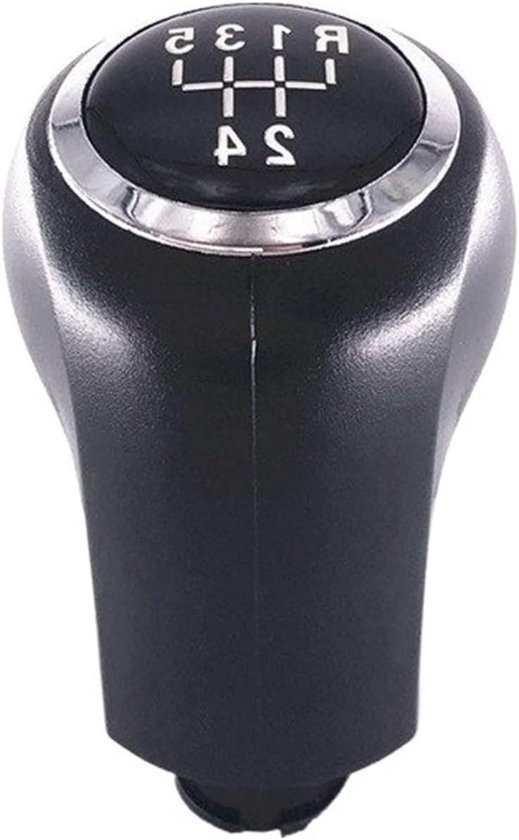 Pookknop Versnellingsbak - Schakelknop Auto - Soepeler Schakelen - Comfortabele Grip - 5/6-Speed - Zwart Chroom — afbeelding 2