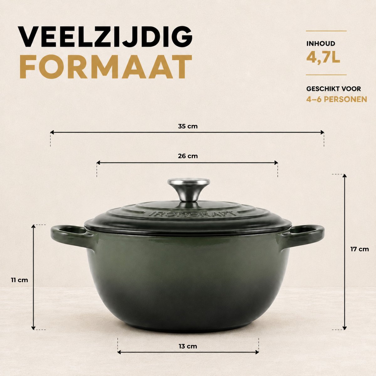 Ozocozy Ozocozy IRONCRAFT Gietijzeren Braadpan - afbeelding 2