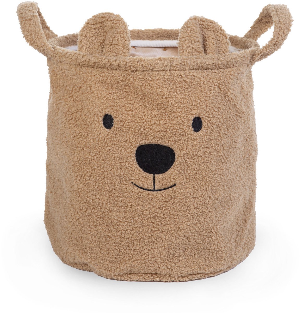 Childhome - Opbergmand - 30x30x30 Cm - Teddy - Bruin - Speelgoedmand - Wasmand