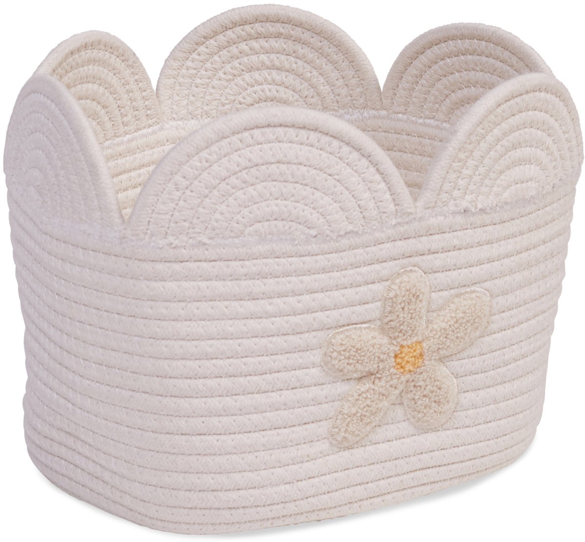 Childhome - Flower Collection - Opbergmand - Bloem - 30x20x14 - Wit