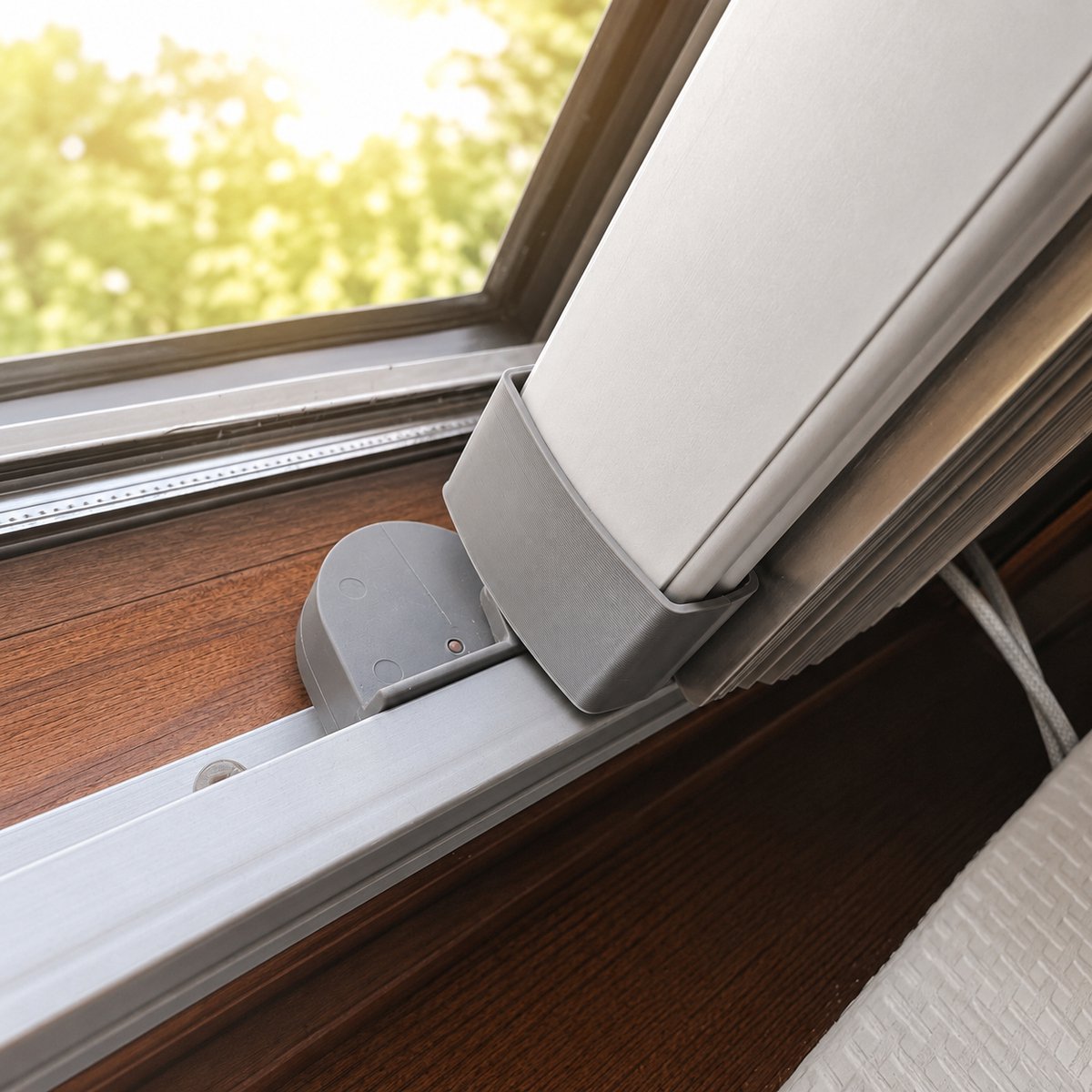 Jaloeziehouder geschikt voor VELUX oudere Venetiaanse jaloezie - Vervangende bevestiging voor dakraam raamdecoratie - Grijs