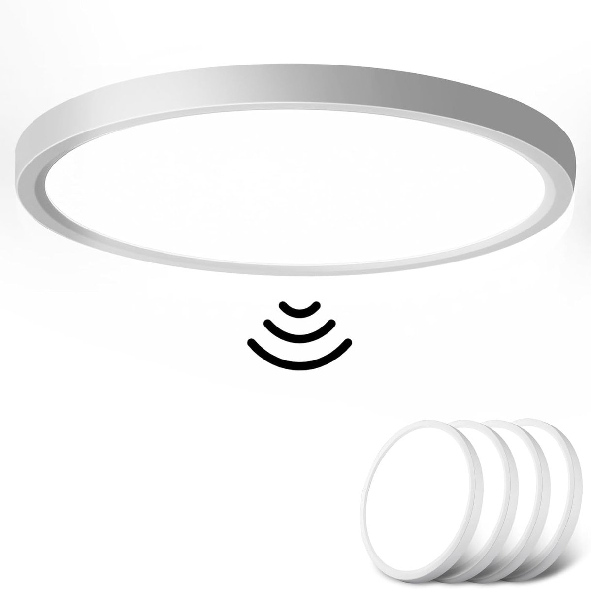 Oraymin 4x LED Plafondlamp met Bewegingssensor - Radar Sensor - 18W - Ø23cm
