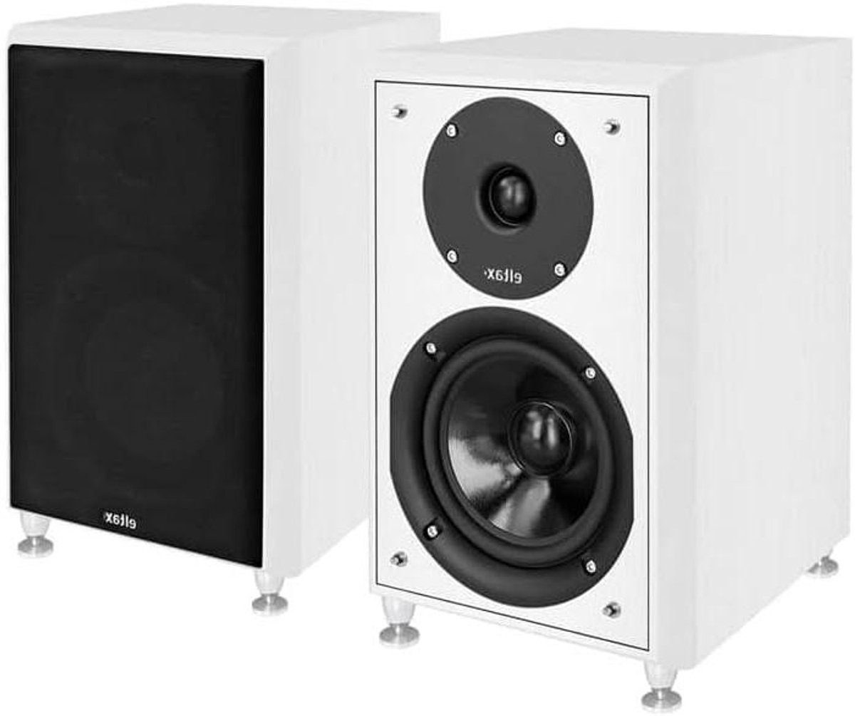Boekenkast Luidsprekers - Hifi Speakers - Muziek Luisteren - 2-Weg Basreflex - 13 cm Woofer - Wit