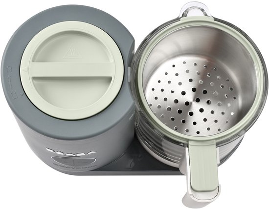 Béaba Babycook® Neo - 4-in-1 Stoomkoker - Babyvoeding Bereider - Foodprocessor - 1250 ml - Grijs van BEABA — afbeelding 3