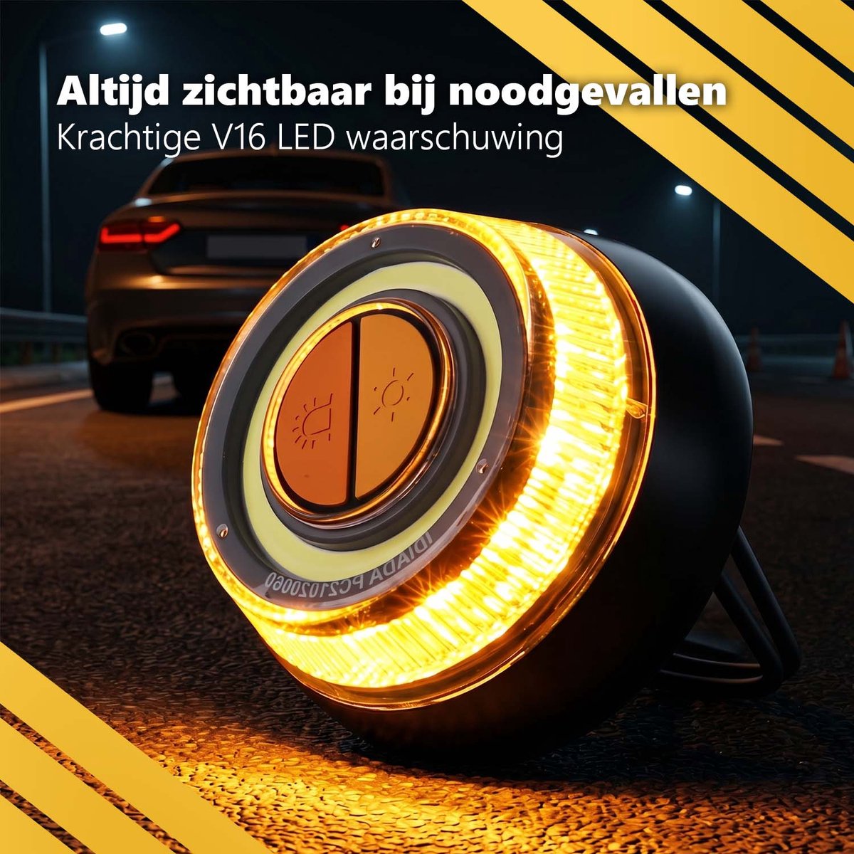 PROKING V16 alarmlicht Spanje – Magnetisch LED zwaailicht – Verplicht vanaf 2026 – Gevarendriehoek vervanger – Noodlamp auto – foto 3