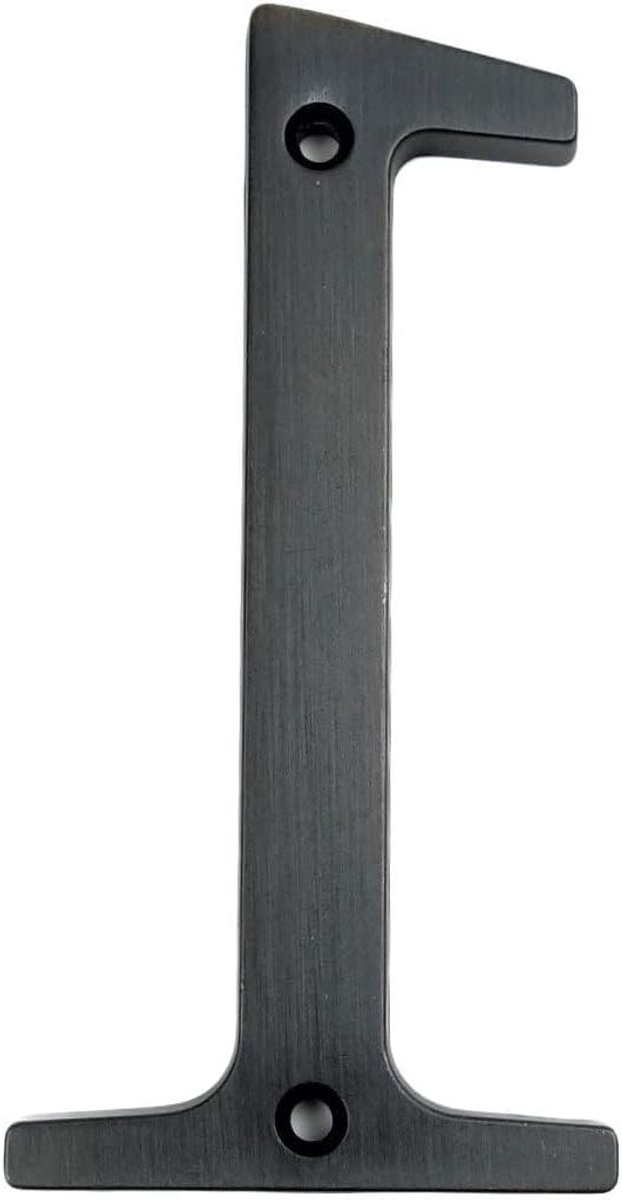 Metalen Huisnummer - Adrescijfer Deur - Huis Identificatie - Gehamerd Uiterlijk - 101mm - Oud Brons