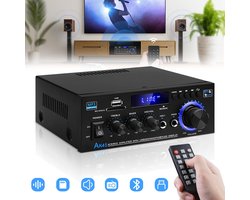 Bluetooth 5.0 Audioversterker Ontvangers - AK45 Hifi Stereo Mini Eindversterker RMS 40W 2.0 Kanaals Home Theater Audio Componenten Luidsprekers Versterker W/MIC USB RCA FM Radio