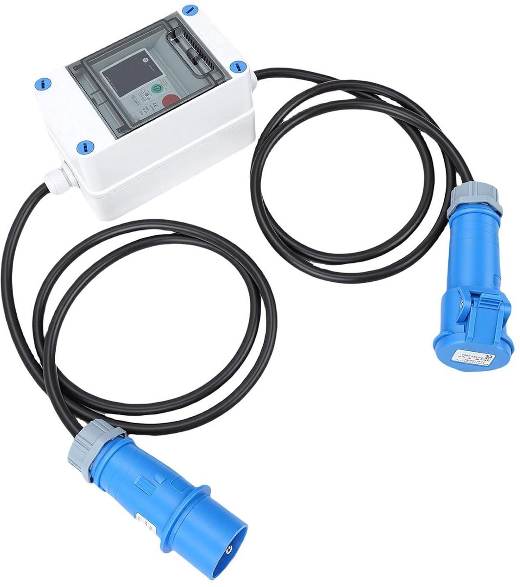 Digitale Energiemeter - Stroomverbruik Monitor - Energie Besparen - WiFi Stroomonderbreker - IP67 Waterdicht - Zwart