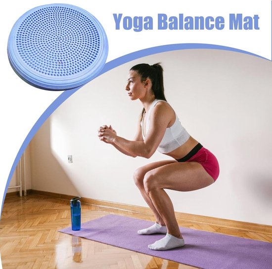 Balance Pillow, Balance Cushion - Flexible Yoga Balance Mat,Comfortable Core Stability Training Balance Disc for Adult Balance and Sensory with Pump — afbeelding 3