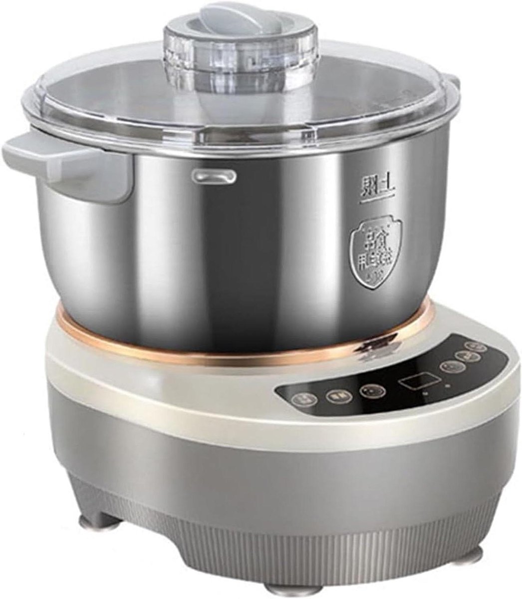 Deegmaker met fermentatie - Roestvrijstalen mixer - Zelf bakken - Met timingfunctie - 5 Liter - Zilver