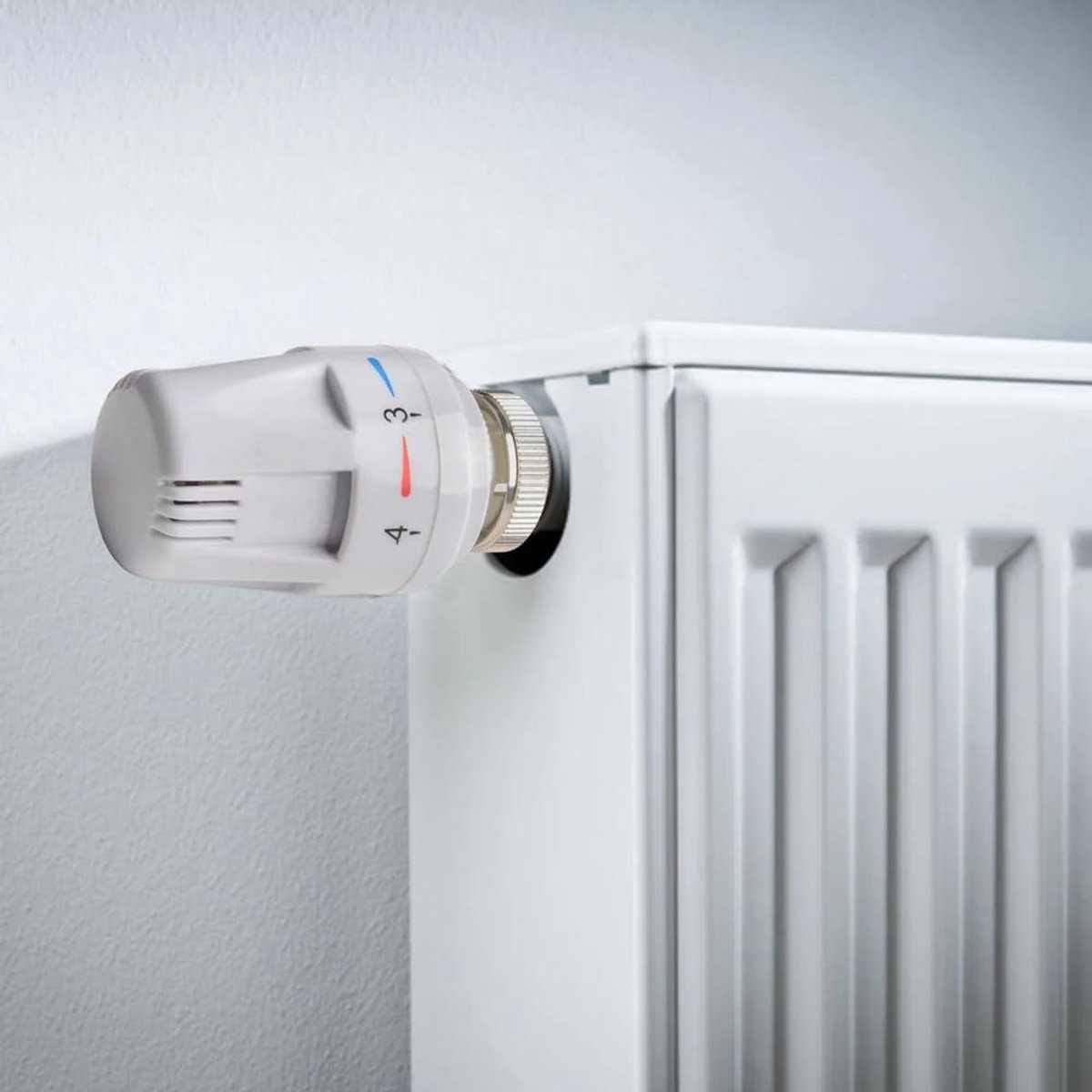 Thermostatische Radiatorkranen - Verwarming Knoppen - Temperatuur Regelen - Antivries Functie - M30x1.5 - Wit