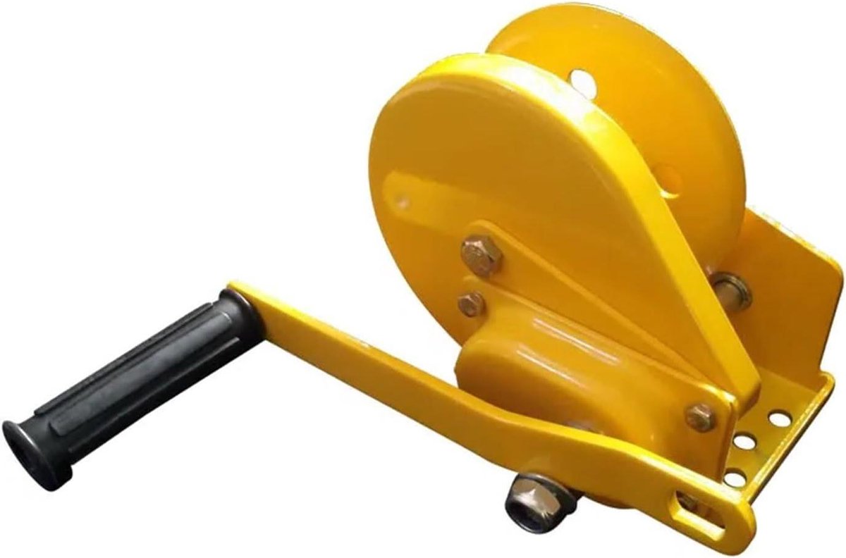Handlier met Rem - Hefgereedschap - Lading Hanteren - Automatische Vergrendeling - 1800 lbs Capaciteit - Zilverkleurig