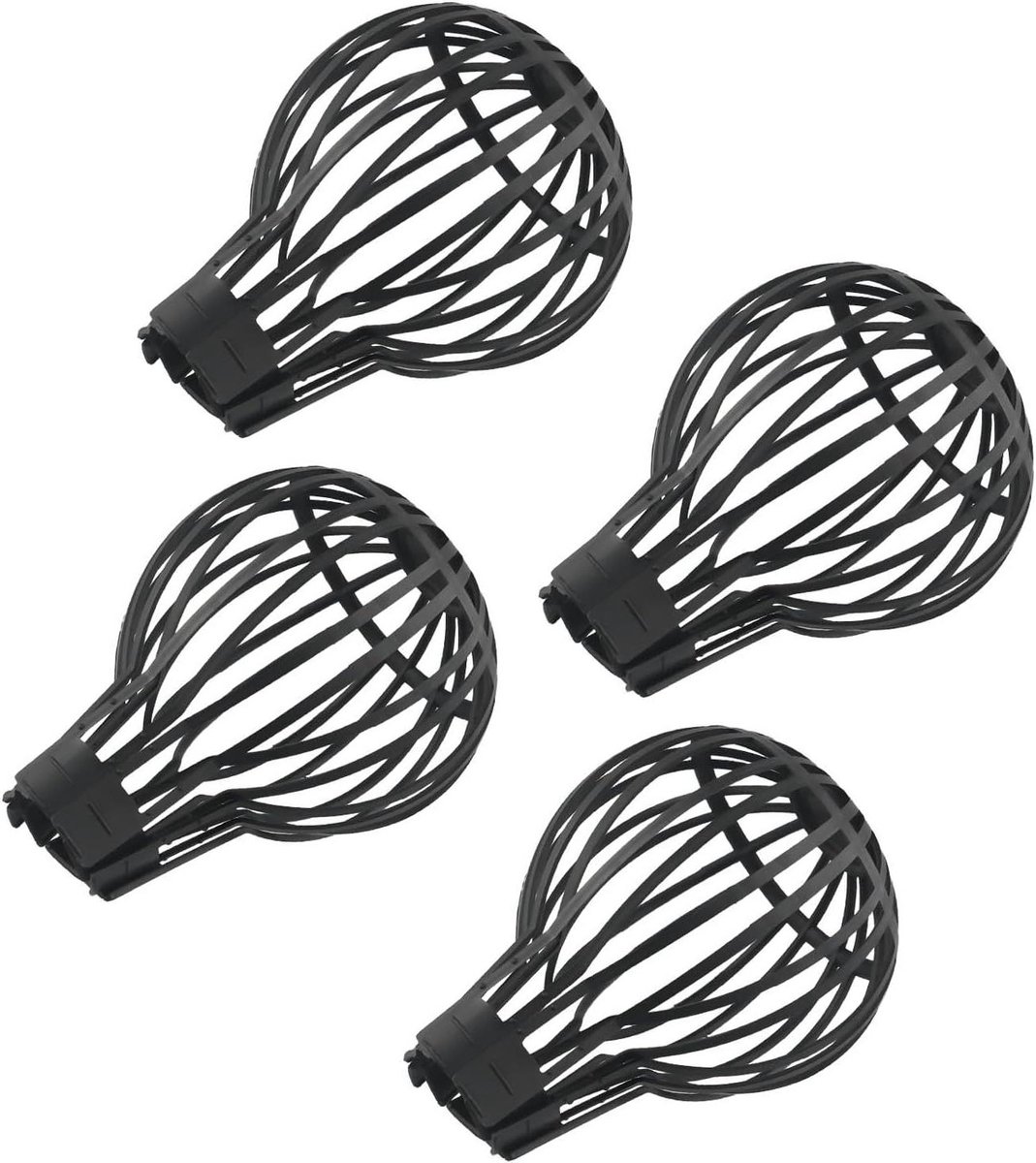 Set van 4 regengoot bladbeschermers met 12,5 cm diameter en 14,5 cm hoogte, kunststof regengoot bladvangers voor bescherming tegen blokkades en overloop