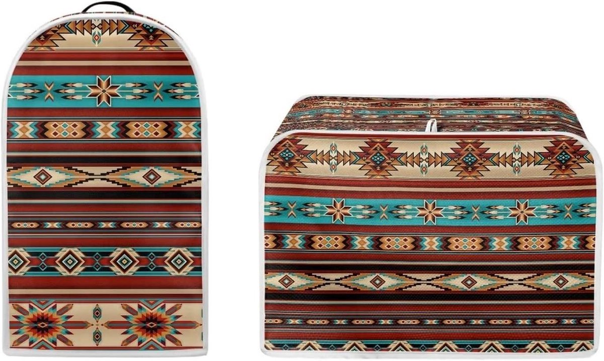 Apparaat Covers Set - Keuken Bescherming - Keuken Netjes Houden - Spatbestendige Stof - Past op 4 Plakjes - Rood