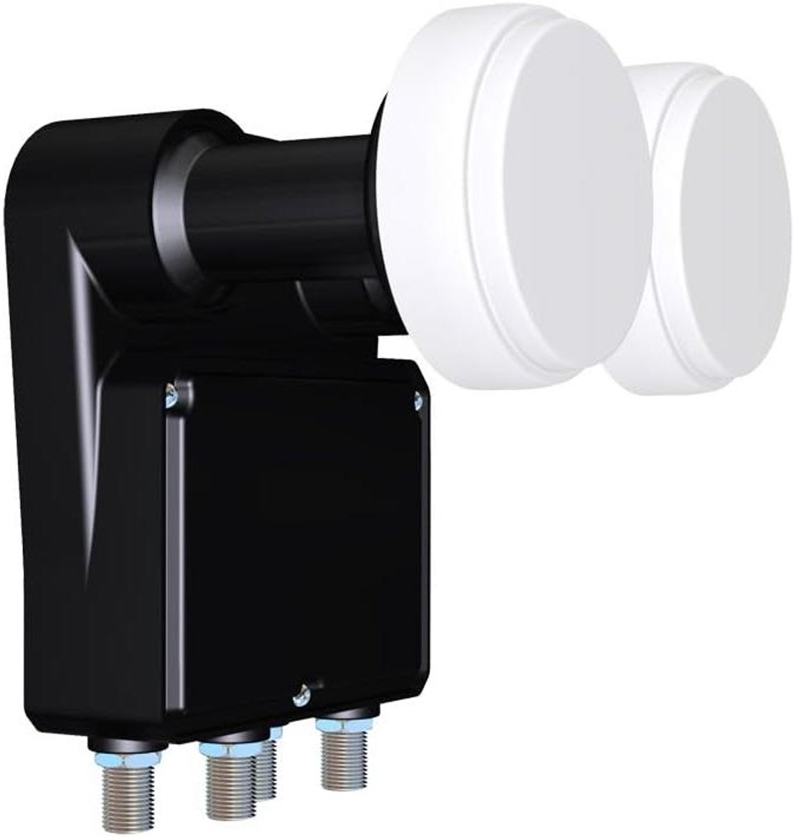 Quad LNB - Satelliet Ontvanger - TV Signaal Ontvangen - Vaste 6 graden afstand - 0.2 dB ruis - Wit