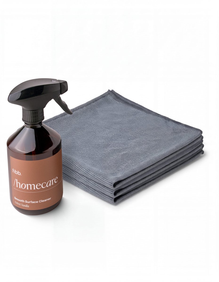 Fibb - Allesreiniger spray met vanillegeur - 3-delige Schoonmaakset - Keuken - Woonkamer - 500ml