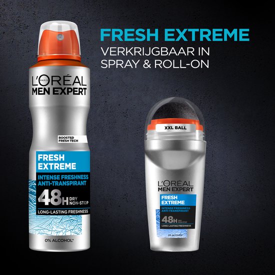 L’Oréal Paris Men Expert Fresh Extreme Deodorant Roller - 6 x 50ml