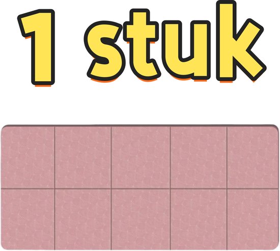1 stuk - Yogamat - Opvouwbaar - Pure uitvoering - Draagbaar - Fitness en thuisgebruik - Geschikt voor fitness en thuisgebruik - 183*61 cm - Roze