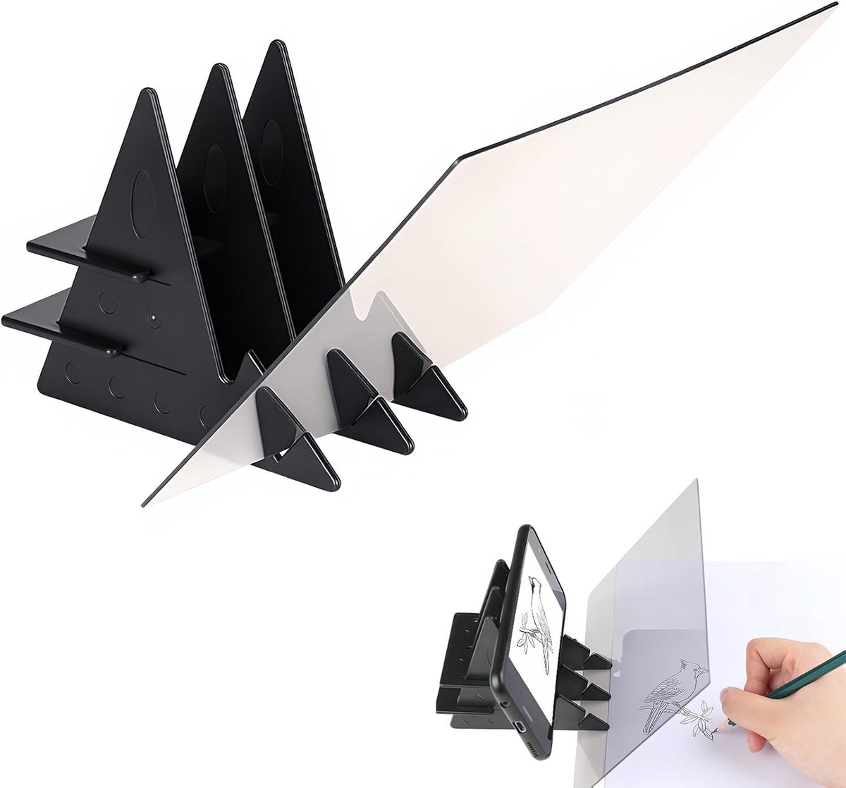 13,5 x 20 cm optische acryl tekenprojector, draagbaar tekentablet, optisch tekentablet, telefoon, tekenprojector Geschikt voor volwassenen, schets- en illustratieprojector