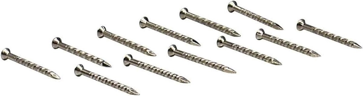 Tapijt Spijkers - Vloer Bevestigers - Vloer Afwerking - Aluminium Metaal - 1-1/4 Inch - Zilver