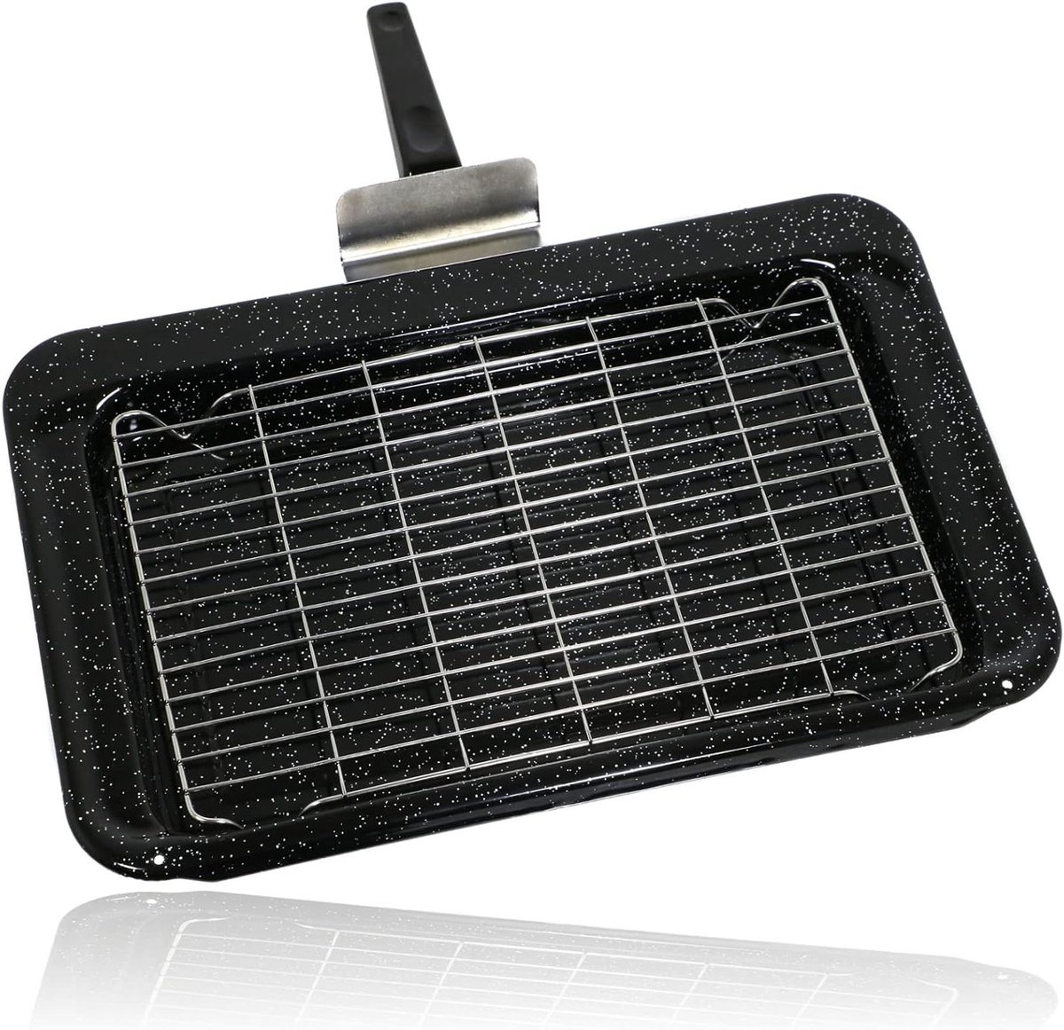 Grillbakrek Oven - Bakplaat Accessoire - Oven Reinigen - Compleet met Handvat - 445 x 276 mm