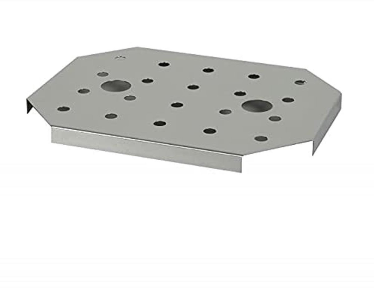 Roestvrijstalen Afdruiprek - Gastronorm Bak - Keuken Organisatie - Vaatwasserbestendig Stapelbaar - 19x25 cm - Zilverkleurig