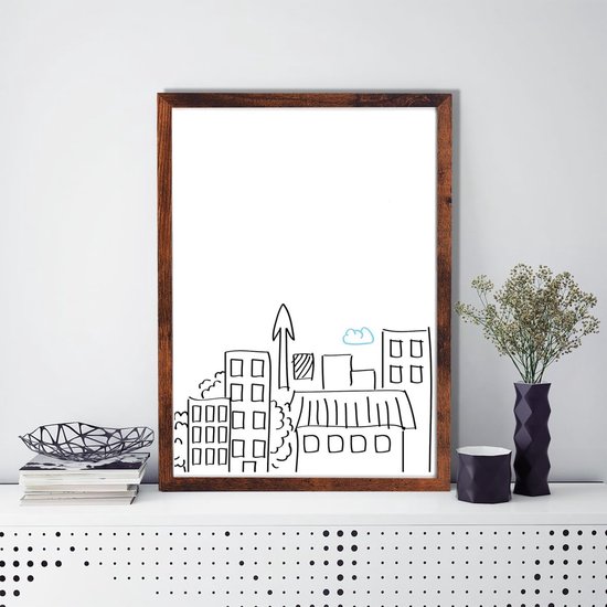 MOB – Presentatiebord | Testcijfer 1,5 (MOB Whiteboard Economy) | whiteboard met aluminium frame | magnetisch & beschrijfbaar | 60 x 90 cm | gelakt | wit