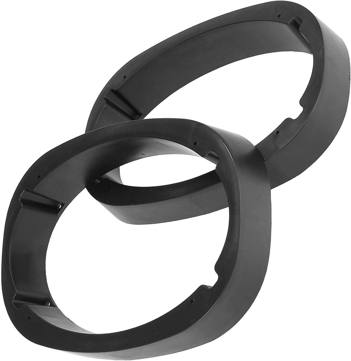 Unifizz Auto Universele luidspreker-afstandhouders voor de auto, montagering, adapter voor 6 x 9 luidsprekers, kunststof, 46 mm dik, zwart hol