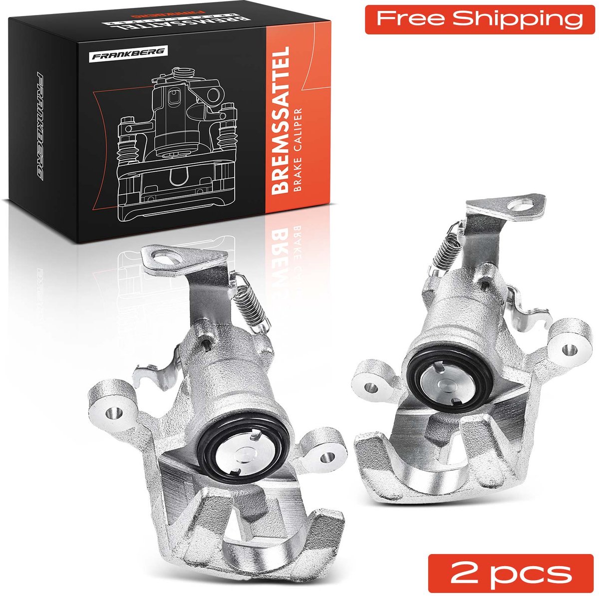 Frankberg 2x Remklauw Achter voor KIA Picanto TA