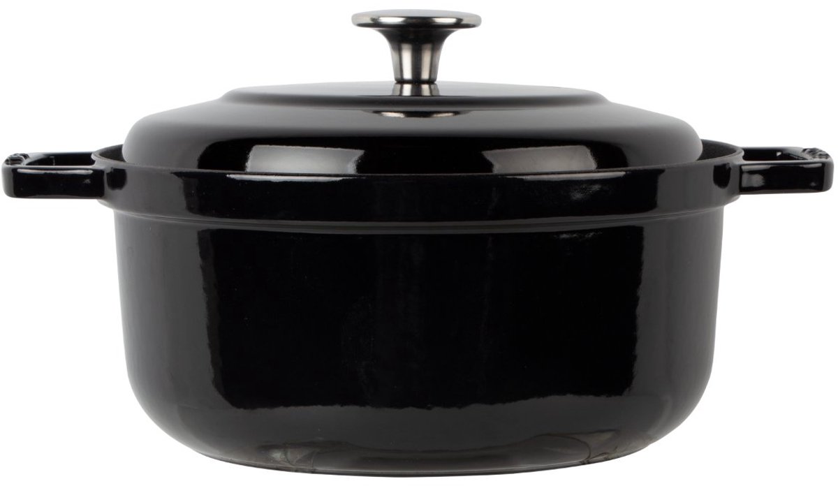 The Good Food Factory Braadpan cocotte bistrot 28cm, zwart - Per stuk