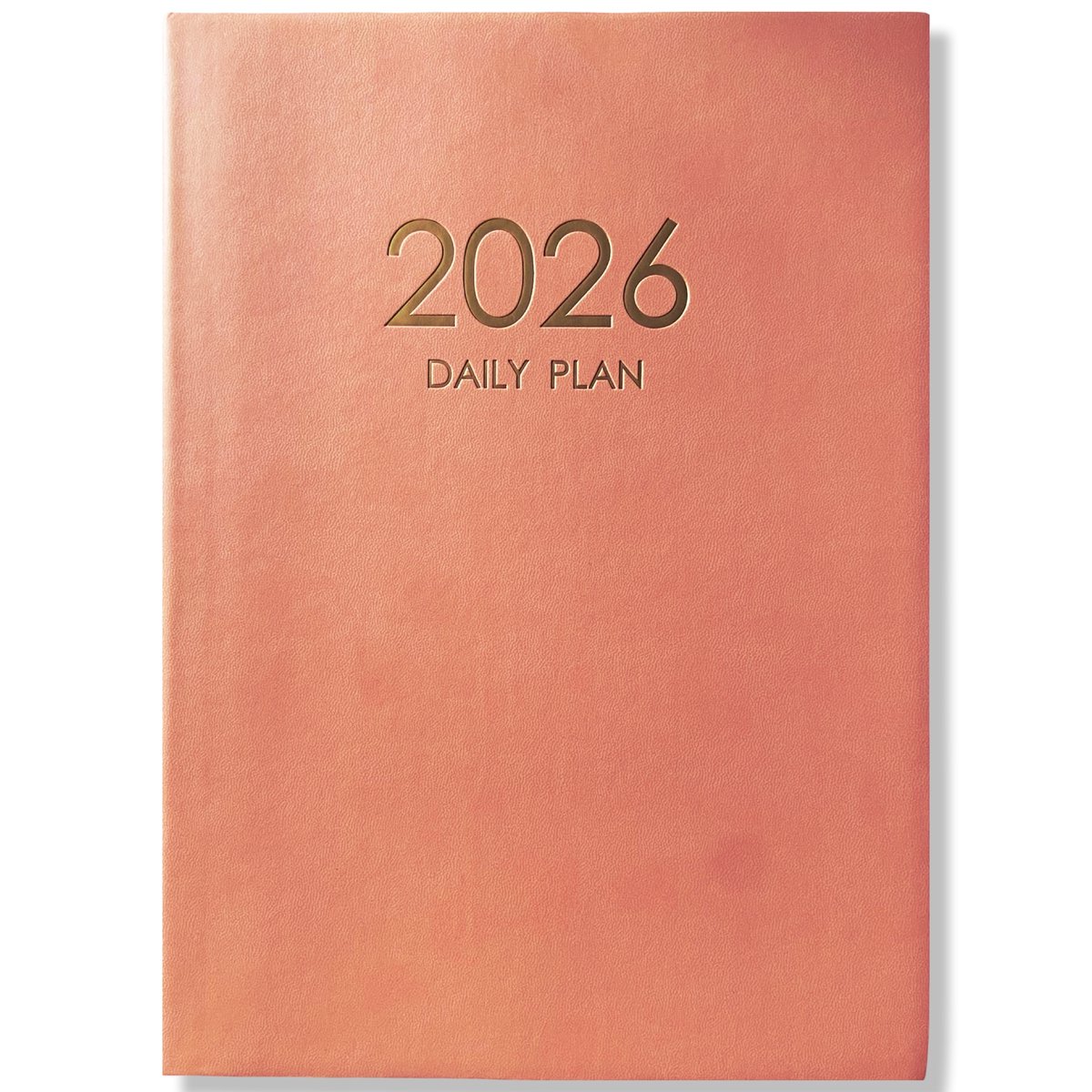 2026 Bureau agenda - Dagagenda 1D/1P - A4 Softcover Zalm Roze - 21x29cm