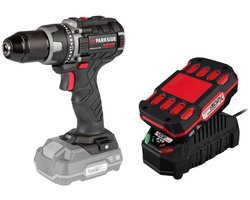 PARKSIDE® Accu-schroefboormachine 20V 60Nm - Inclusief 20 V accu, snellader en koffer - Toerental 1e versnelling: 0/500 tpm - Toerental 2e versnelling 0/2000 tpm - Max. boordiameter: 38 mm in hout / 13 mm in staal - Laadduur: 45 min
