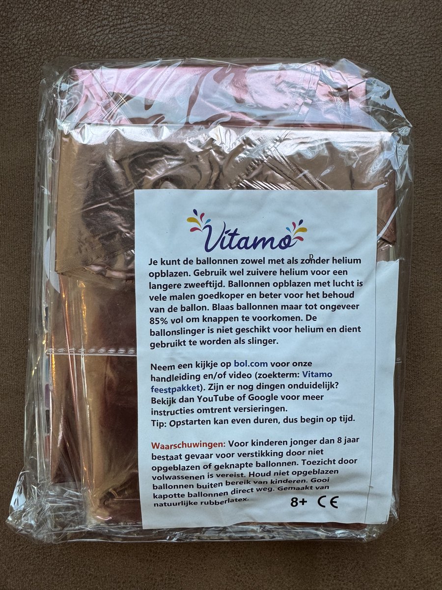 Vitamo™ Roségoud Sweet 16 - 16 Jaar Verjaardag Versiering- Feestversiering - Happy Birthday - Feestpakket - Ballonnen - Slinger - Verjaardagsfeest - Feestartikelen - Feestdecoratie Roze Goud — afbeelding 6
