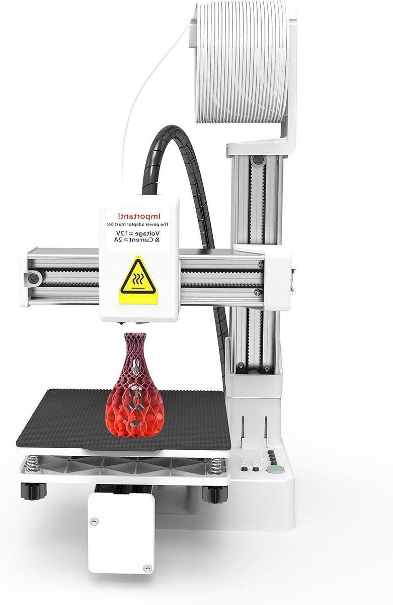 Mini 3D Printer - Desktop Printer - Hobby Projecten - Automatische Slicing - 100x100x100mm - Wit